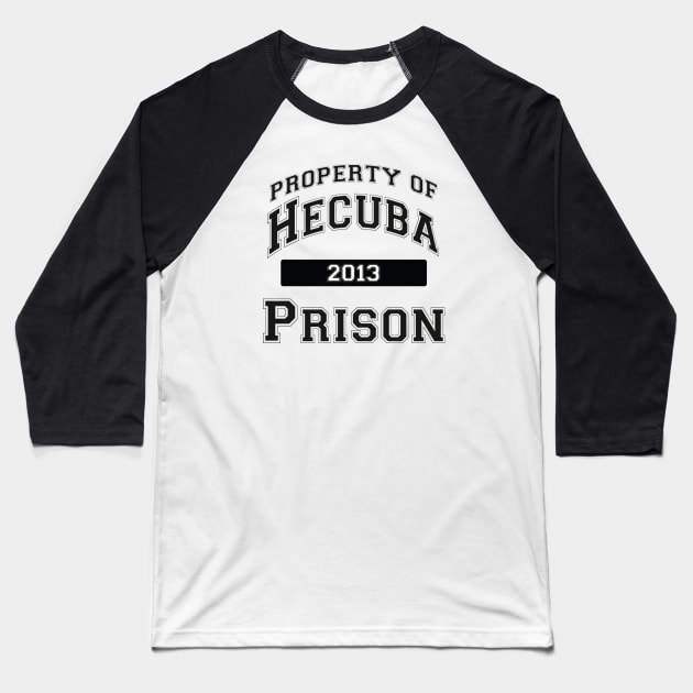 Hecuba Prison Baseball T-Shirt by pasnthroo